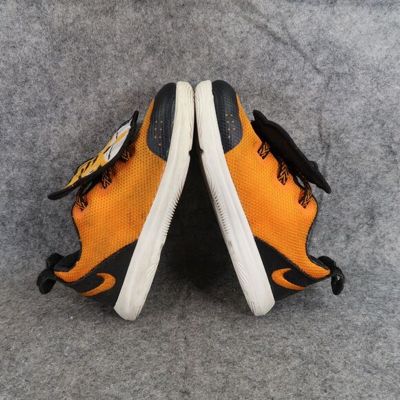 Nike Shoes Kids 7 Sneakers KD 11 Little Big Cats Slip On Toddler Orange Black - Picture 9 of 13